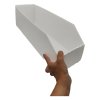 Úložný box, plastový bílý 15x50x16cm - do spíže i do skříně KARTONPLAST