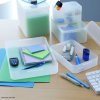 lot de 4 petites boites de rangement en plastique transparent format a4 pure box (3)