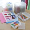 lot de 4 petites boites de rangement en plastique transparent format a4 pure box (2)