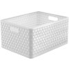6888 12 xxl ratanovy kosik ulozny box rovny bily country 28l