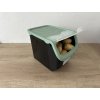 Skladovací box na cibuli a brambory, černý a mátový (12l)