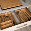 7149 1 organizer na pribory vlozka do zasuvky pribornik bambus l 6 prihradek 35 x 43cm