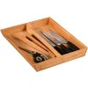 Organizér do šuplíku, příborník + na kuchyňské nářadí bambusový KESP 70 x 43 cm (SADA)