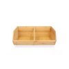 7863 2 bambusovy organizer ulozny box 2 komorovy dvojity h 31cm double caja