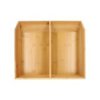 7863 6 bambusovy organizer ulozny box 2 komorovy dvojity h 31cm double caja