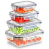 pol pl Pojemniki na zywnosc szklane z pokrywka i uszczelka 4 szt 16481 1