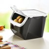 Skladovací box na cibuli a brambory, černý - bílý (12l)