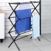 Sušák na prádlo, skládací, černý kov VILDE, 6 pater, 47 - 78 x 94 cm_9