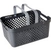 Multifunkční košík s uchy, stohovatelný, antracit 41 x 29 x 19 (18,5l)_2