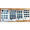 65616 sada stitku nalepek stitek cerny kolecko 13ks