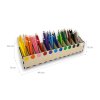Pastelkovník XL VASKY, 44 x 8 x 10 cm, s označením barev_2