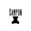 Štítek/nálepka do koupelny Šampon - SLIM, medvídek