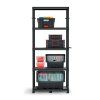 Regál plastový 5 polic STACKARO MIDDLE 74 x 36 x 172,5 cm - černý_1