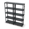 Regál plastový 5 polic STACKARO MIDDLE 74 x 36 x 172,5 cm - černý_4