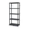 Regál plastový 5 polic STACKARO MIDDLE 74 x 36 x 172,5 cm - černý_2