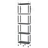Regál plastový 5 polic STACKARO MIDDLE 74 x 36 x 172,5 cm - černý_3