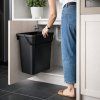 Závěsný odpadkový koš SYSTEMA BASIC, 23 l, 36 x 27 x 33cm, černý_2