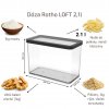Dóza na potraviny 2,1l Rotho Loft - BIG Black, černá 01