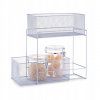 7743 2 kovovy 2 patrovy zasuvkovy box organizer se 2 kosi seda mrizka mesh