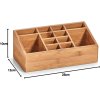 7809 bambusovy organizer do koupelny nebo kancelare things 12 prihradek