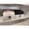8430 1 ulozne boxy na obleceni organizery do skrine bily karton 20x50cm