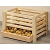 Dřevěná bedýnka na brambory, XXL, 61 x 42 x 43 cm