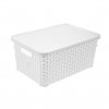 9408 2 m ulozny box ratanovy kosik hobby s vikem bily 10l