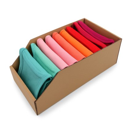 Úložné boxy na oblečenie, organizéry do skrine EKO KARTON 20x47 cm