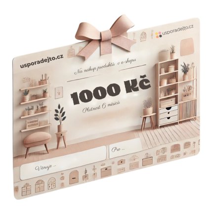 darčekový poukaz usporiadať 1000kc
