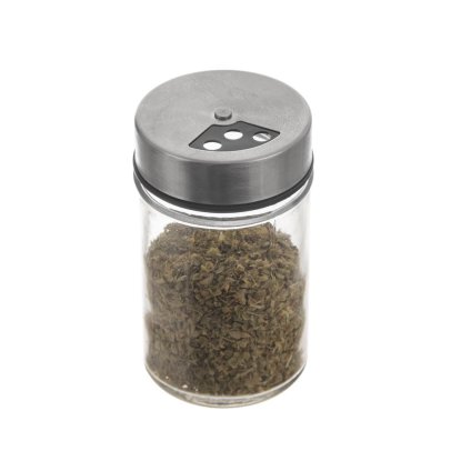 Korenka, sklenená s 3 veľkosťami sypátka SPICO_2, 100 ml