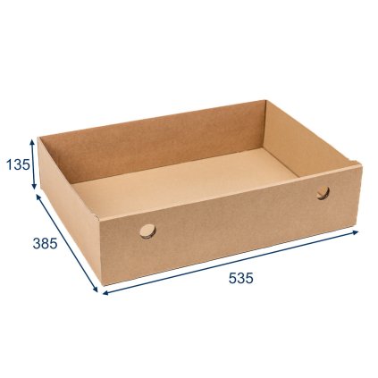Úložné boxy na oblečenie, organizéry do skrine EKO KARTON 55x40x13 cm - zásuvka