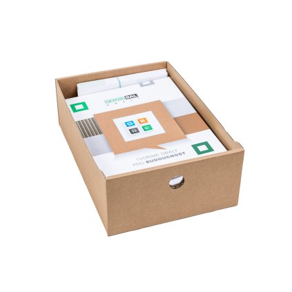 Úložné boxy na oblečenie, organizéry do skrine EKO KARTÓN 27x40x13 - zásuvka