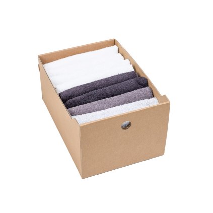 Úložné boxy na oblečenie, organizéry do skrine EKO KARTON 27x40x21 - zásuvka