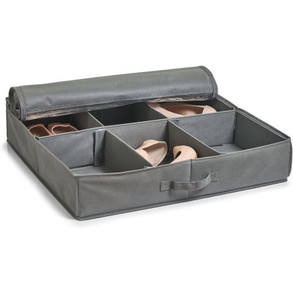 Organizér na topánky, uloží 6 párov topánok – 60 x 60 x 13, sivý NON-W