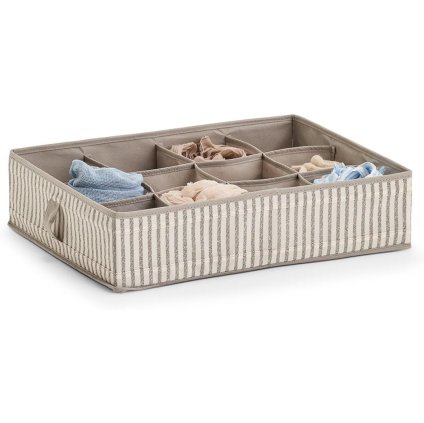 Organizér na spodnú bielizeň, 12 priehradiek 44x34x11, prúžok