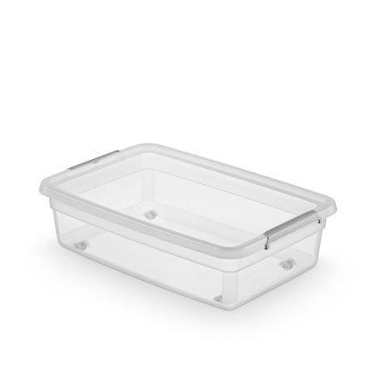 8169 ulozny box pod postel s vikem a kolecky 58x39x16cm basestore
