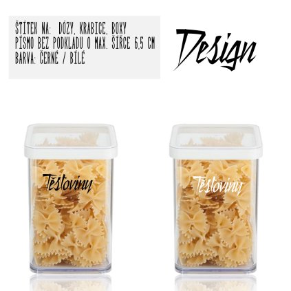 vlastný štitek design