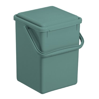 M - Odpadkový kôš na bio odpad, Kompostér BIO, matný zelený, 9l