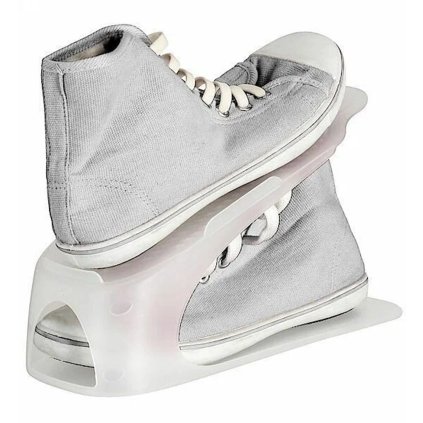 Organizér na topánky, plastový, sada 4 ks pre veľkosť 38-45, transparentný