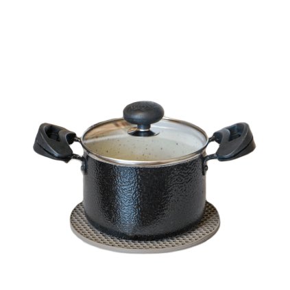Podložka pod hrniec, silikónová béžová, 18 cm