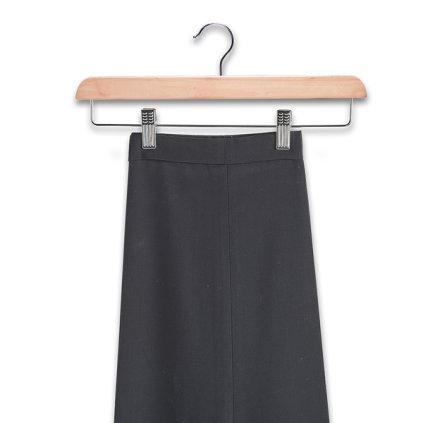 vešiak na sukne a nohavice drevo kov príroda 62358