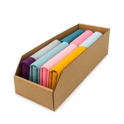 Úložné boxy na oblečenie, organizéry do skrine EKO KARTON 15x47 cm