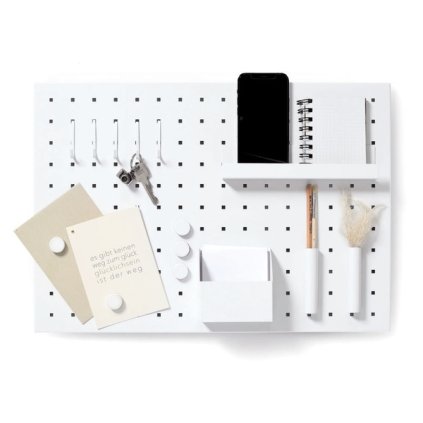 memoboard m utensilien metall weiss 116977