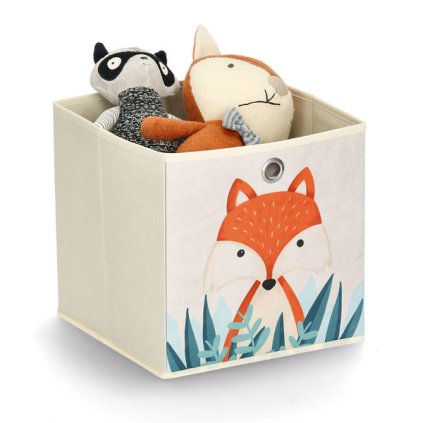 úložný box líška fleece béžový 117082