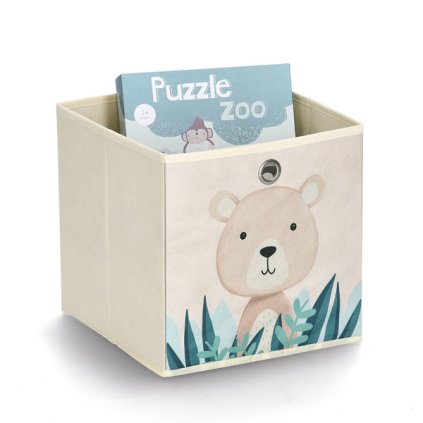 úložný box medveď fleece béžový 117084