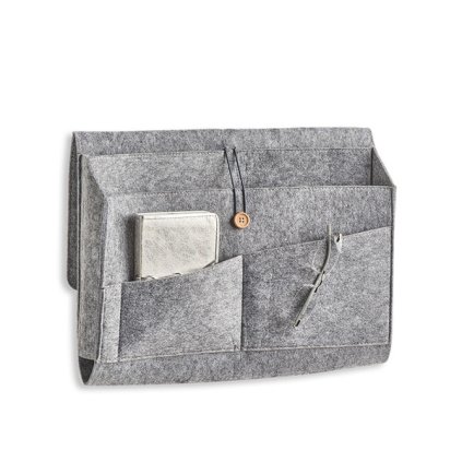 organizér na gauč filc sivý 59787