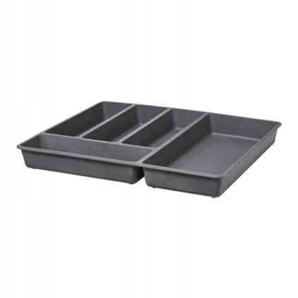Organizér na príbory GoodHome Nitaki 42,4 cm sivý