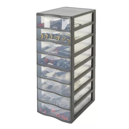 XL - Organizér na dokumenty OFFICEMIX - 8 zásuviek, s kolieskami