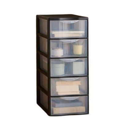 13669 5 ulozny box s 5 vyssimi zasuvkami antracit officemix