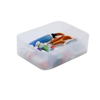 13681 1 plastovy ulozny organizer pure box a6 mlecny
